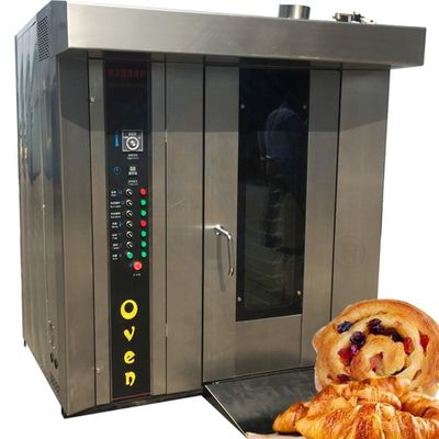 ステンレス鋼 商用 32 トレイ パンケーキ パン屋 パン粉工場のためのローータリーオーブン