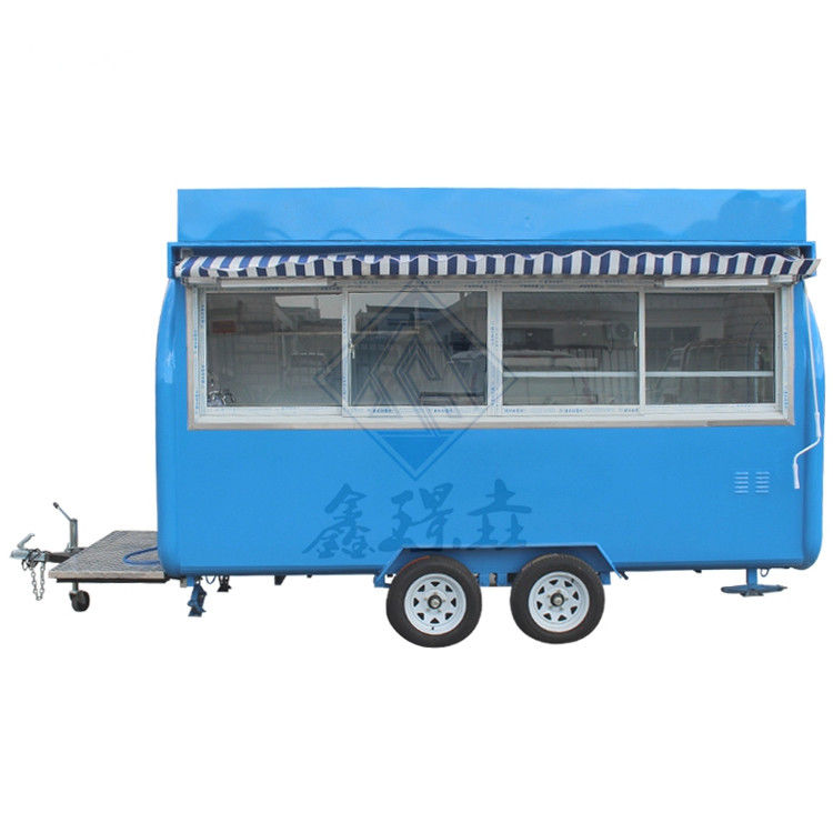 スナックやコーヒー販売用のデザインされたディムサム食品カート 2300*1650*2300mm