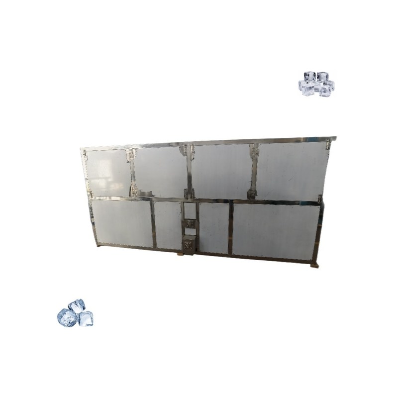 ホーム 10トンの水冷凍氷方塊機 1000kgの氷の貯蔵容量を持つ氷メーカー