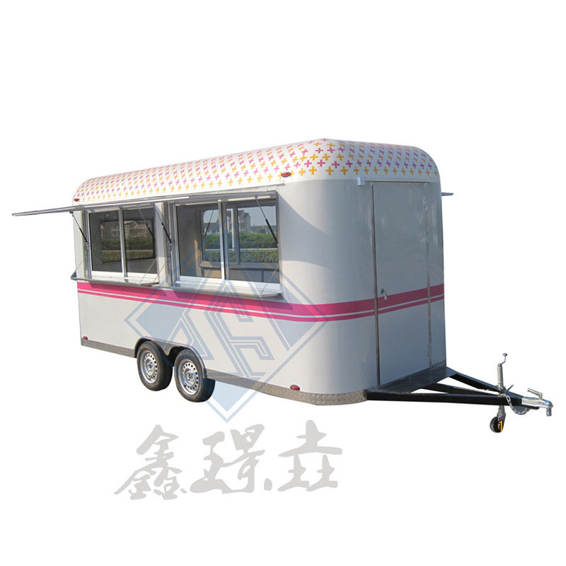 産業用丸型とカスタマイズされた色付きのモバイルアウトドアストリートフードカート
